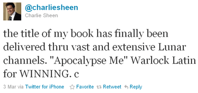 Charlie Sheen Apocalypse Me